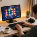 Engaging online gaming session at taixiusunwin.art with a player enjoying diverse casino games.
