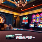 Winning big at thabet77.sa.com with exciting games, poker chips, and roulette.