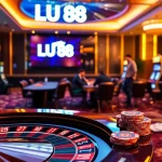 Experience the thrill of gaming at LU 88 casino with vibrant tables and slot machines.