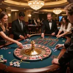 Experience thrilling roulette action at https://rr88.navy/ with players placing bets in a vibrant casino environment.