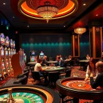 Experience the luxury of BL555 with players enjoying diverse games at vibrant casino tables.