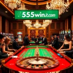 Experience the thrill of winning at 555win1.it.com with luxurious casino gaming tables and vibrant atmosphere.