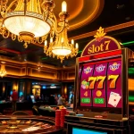 An engaging view of the slot777 machine attracting players in a vibrant casino, highlighting thrilling gambling experiences.