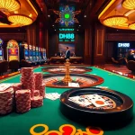 Experience thrilling gameplay at DH88 with luxurious casino elements emphasizing excitement.