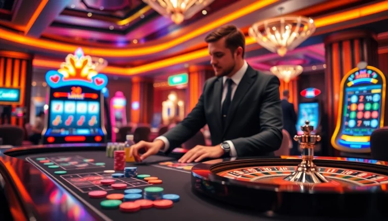 Experience exhilarating gameplay at xx88csn com with vibrant casino elements featuring poker chips and roulette.