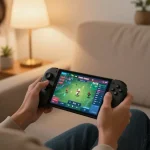 Tham gia trò chơi đá gà Thomo hôm nay trên một thiết bị di động thanh lịch, xung quanh là một không gian chơi game thoải mái.