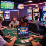 Players enjoying various kuwin online games in a vibrant digital casino atmosphere.