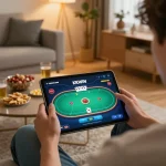 Engaging with the KKWIN com app for an exciting live poker session from home