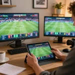 ku88 player experiencing dynamic sports betting in a cozy home gaming setup