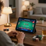 UU88 player strategizes during online blackjack session, showcasing engagement and responsible gaming