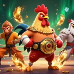 Engage with bonus casino en ligne through a vibrant 3D illustration of dynamic characters, coins, and gaming elements.
