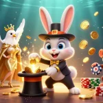 Kenzototo showcases a lively 3D scene with playful characters interacting harmoniously in an exciting lottery atmosphere.