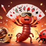 Engage with the vibrant m88 login scene showcasing playful characters and casino excitement.