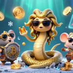 Win big with makeshaper in a vibrant 3D casino scene featuring dynamic characters and slots.