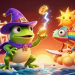 Experience thrilling wins with winbd in a vibrant casino scene filled with golden coins and lively characters.