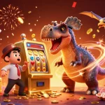 Catch the jackpot at SHBET with a pachycephalosaurus and casino elements in a dynamic 3D scene.