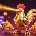 Menangkan slot dengan robot ayam emas futuristik dan permainan kasino menarik
